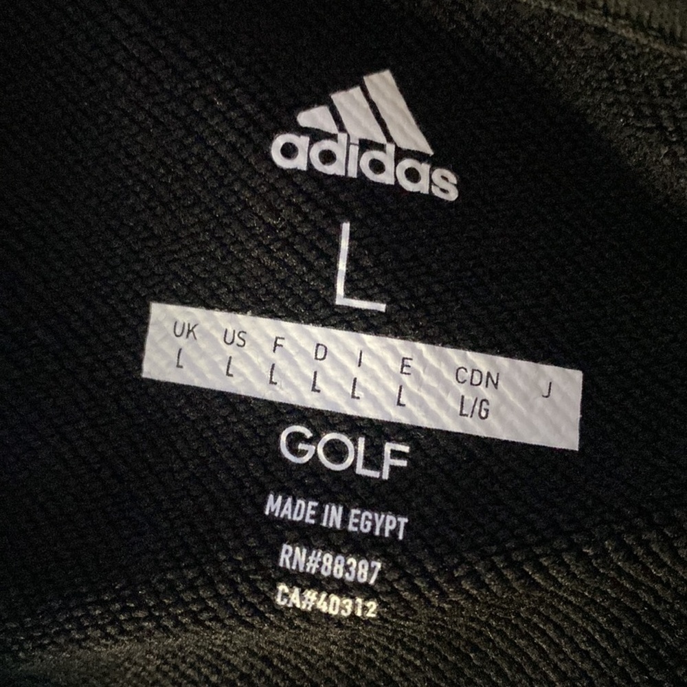 Adidas French Terry Full Zip Golf Jacket Size Large - Picture 7 of 8